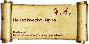 Hauszknecht Anna névjegykártya